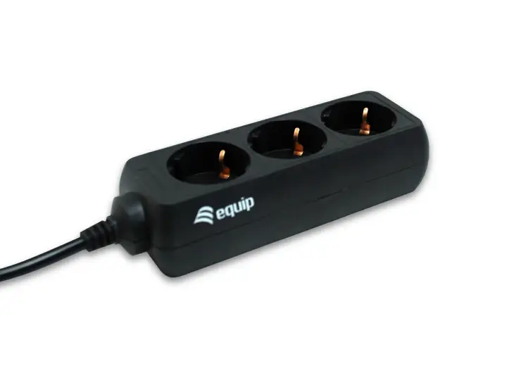 333280 base múltiple 1,1 m 3 salidas AC Negro