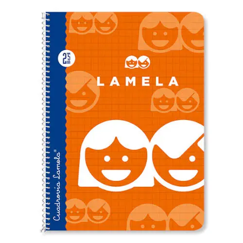 CUADERNO BASICO FORMATO 4º 40 HOJAS RAYADO 4 MM SURTIDOS LAMELA 07004
