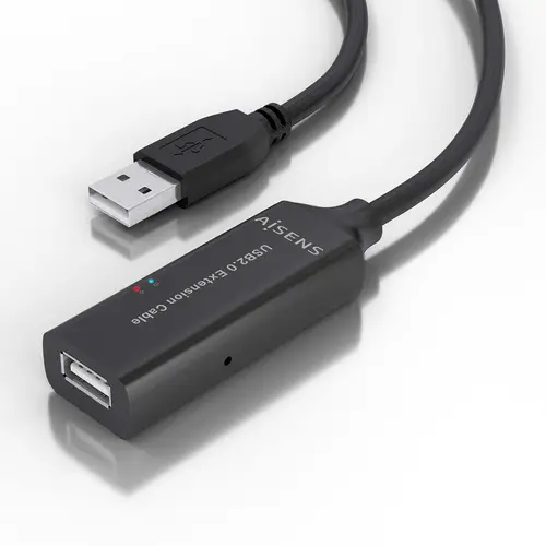 Cable USB 2.0 Prolongador con Amplificador, Tipo A/M-A/H, Negro, 15m - Imagen 3