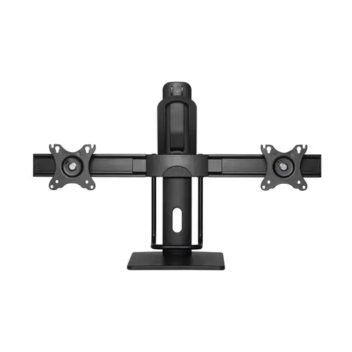 Soporte De Mesa Pro Contrapeso Giratorio E Inclinable Para 2 Monitores 6kg De 17-27, Negro - Imagen 4