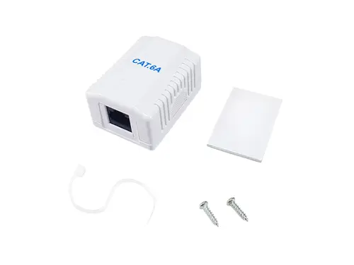 235215 caja de conexiones de red Cat6a Blanco - Imagen 4