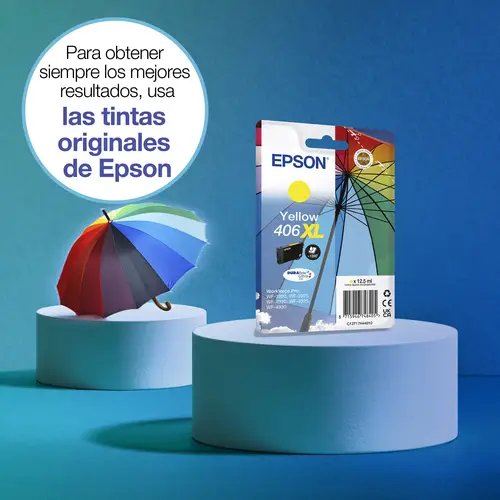 Pack individual de tinta DURABrite Ultra amarillo 406XL Paraguas - Imagen 2