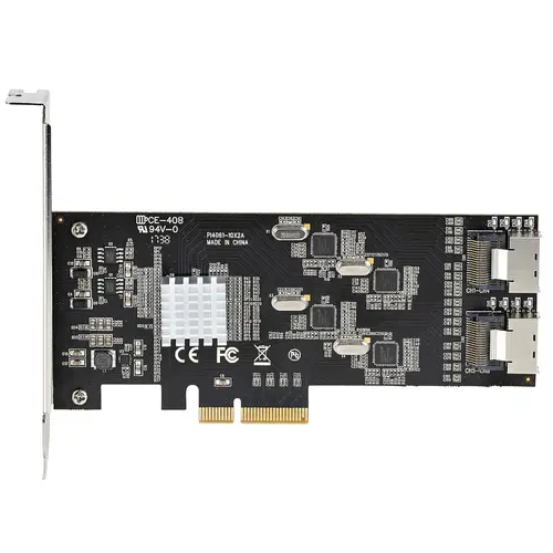 Tarjeta PCIe de 8 Puertos SATA - Tarjeta Adaptadora de Expansión PCI Express SATA con 4 Controladores de Host - Tarjeta Controladora PCIe SATA - SATA III - Imagen 2