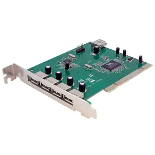 Adaptador Tarjeta PCI USB 2.0 de Alta Velocidad 7 Puertos - 4 Externos y 3 Internos - Imagen 1