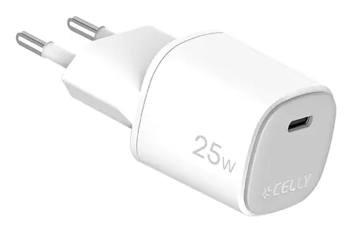 UPTC1USBC25WWH cargador de dispositivo móvil Cámara digital, Micrófono, Smartphone, Teléfono Blanco USB Interior - Imagen 1