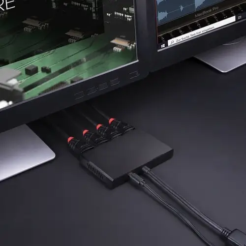 38431 hub de interfaz DisplayPort Negro - Imagen 5