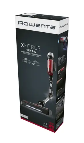 RH2077 2-in-1 stick vacuum Batería Secar Sin bolsa 0,4 L 250 W Negro, Rojo - Imagen 16