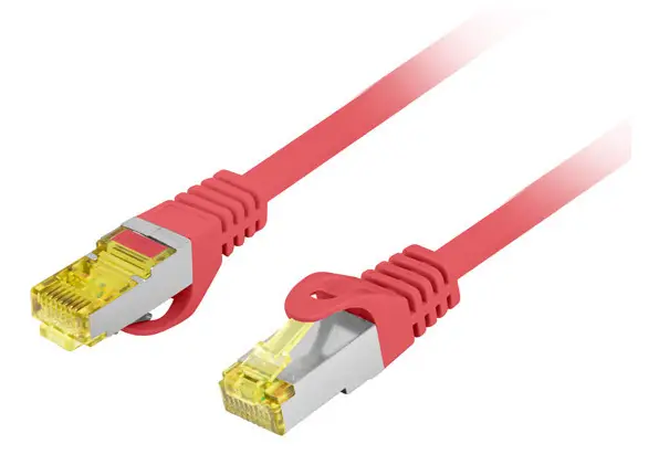 PCF6A-10CU-0025-R cable de red Rojo 0,25 m Cat6a S/FTP (S-STP)