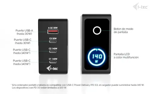 140W Intelligent Multiport USB Charger - Imagen 4
