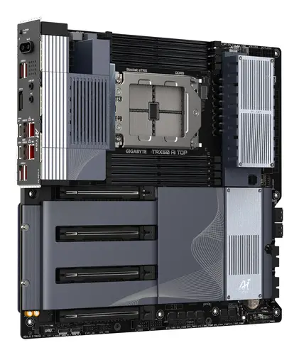 TRX50 AI TOP-2B Placa Base  Procesadores AMD Ryzen Threadripper PRO 7000, VRM digital de 16+8+4 fases, hasta 5200 MHz DDR5, 4 x M.2 PCIe 5.0, Wi-Fi 7, LAN 10 GbE, USB 4 - Imagen 3