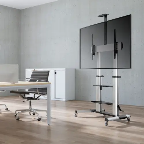 FT100TE-125 soporte para pantalla de señalización 2,54 m (100") Negro, Plata - Imagen 5