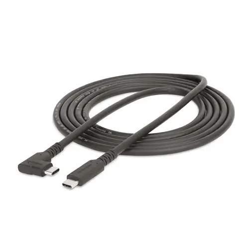 Cable de 2m USB-C Resistente Acodado a la Derecha - USB 3.2 Gen 1 (5 Gbps) - Cable de Transferencia USB Tipo C - DP de Modo Alt 4K 60Hz - PD 100W - Cable USBC de 90 Grados - Imagen 11