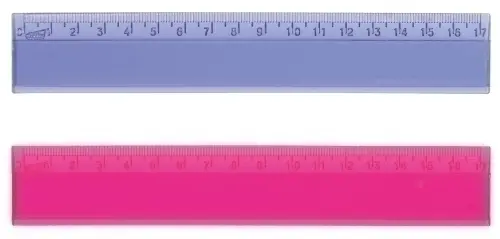 REGLA CRISTAL SAFTA 17 CENTIMETROS SURTI