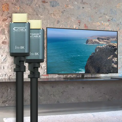 Cable HDMI 2.1 IRIS 8K A/M-A/M, Negro, 1.5 m - Imagen 5