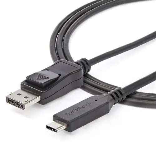 CDP2DP146B adaptador de cable de vídeo 1,8 m USB Tipo C DisplayPort Negro - Imagen 4