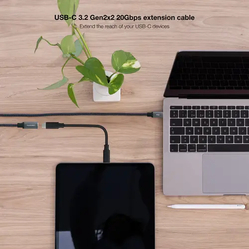 10.01.4501-COMB cable USB USB 3.2 Gen 2x2 1 m USB C Negro - Imagen 5