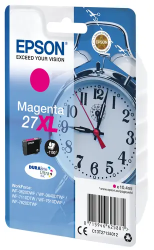 Alarm clock Singlepack Magenta 27XL DURABrite Ultra Ink - Imagen 2
