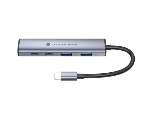 HUBBIES22G hub de interfaz USB 3.2 Gen 1 (3.1 Gen 1) Type-C 5000 Mbit/s Gris - Imagen 3