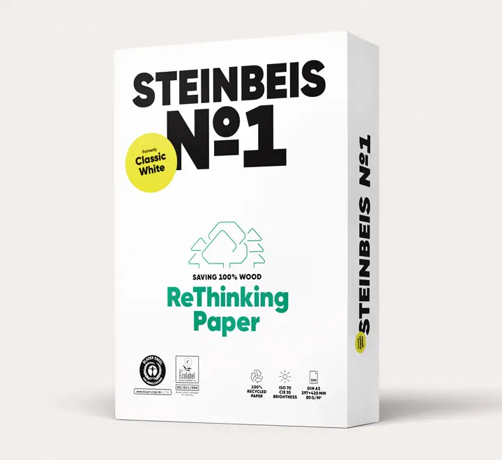 PAQ. 500H PAP STEINBEIS CLASSIC WHITE A3 80GR RECI