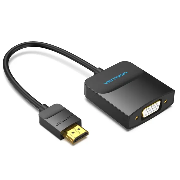 Convertidor 42154/ HDMI Macho a VGA Hembra/ 15cm/ Negro