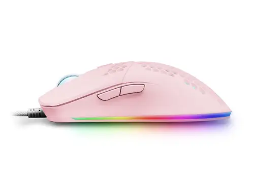 MMAX, Ratón Ultraligero 69g, Óptico 12400DPI, Chroma RGB, Soft, Rosa - Imagen 4