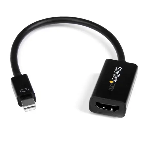 Conversor de Vídeo Mini DisplayPort a HDMI con Audio  Adaptador Activo MDP 1.2 para MacBook Pro  4K 30Hz - Negro - Imagen 1