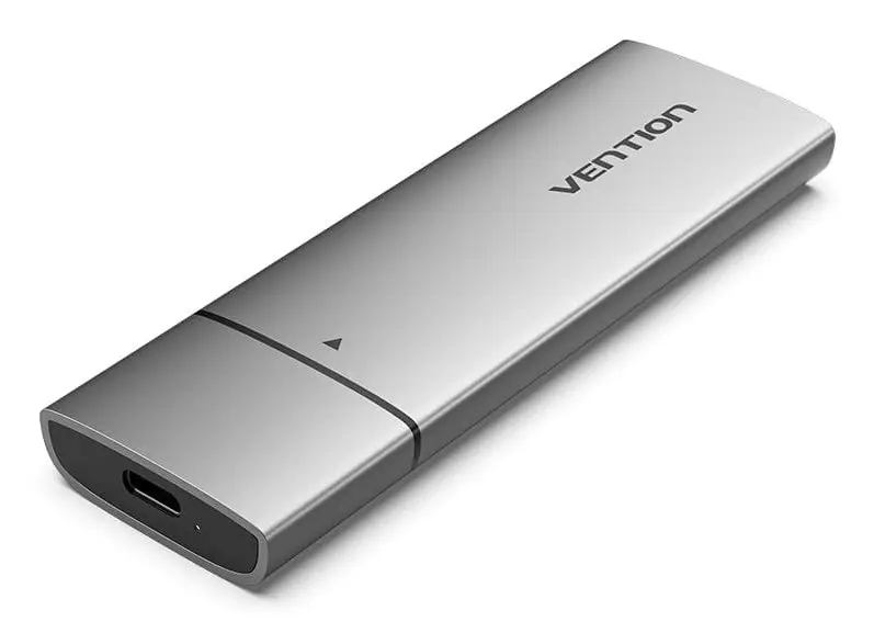 KPGH0 caja para disco duro externo Caja externa para unidad de estado sólido (SSD) Plata M.2