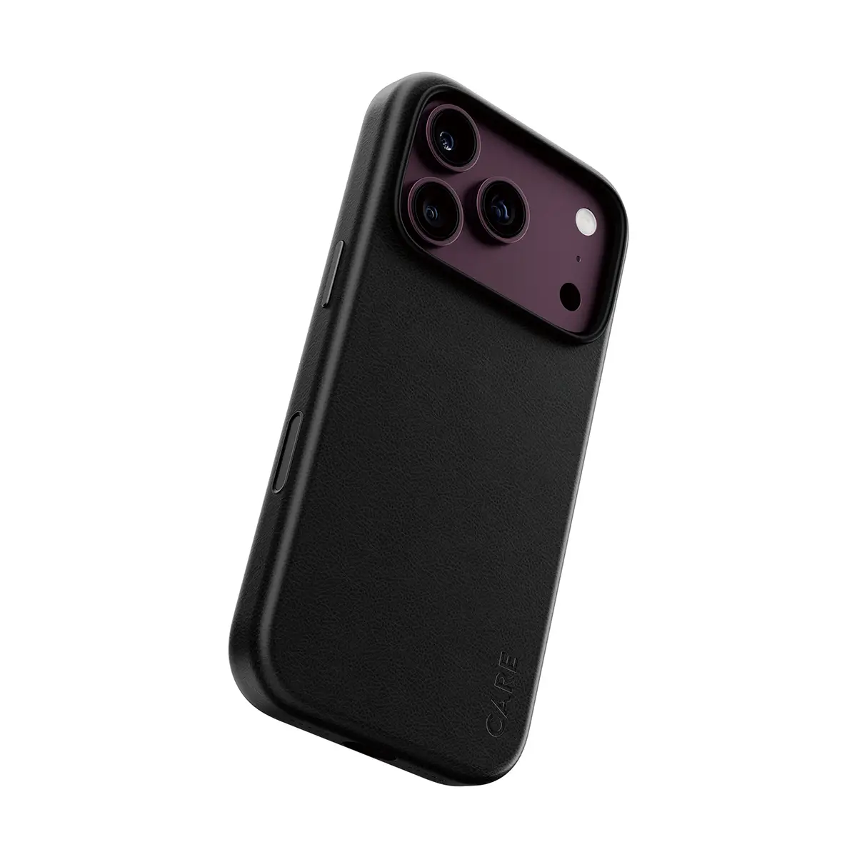 CARE by ® Solo Vegan Leather Case Black w. MagSafe iPhone 18 Pro | 17 Pro funda para teléfono móvil Negro