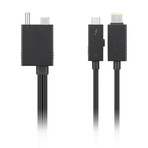 4X91K16970 cable Thunderbolt 0,7 m 40 Gbit/s Negro - Imagen 2