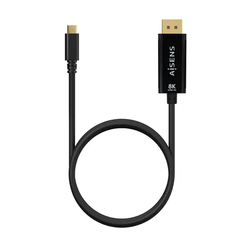Cable Conversor USB-C a Displayport 8K@60Hz, USB-C/M-DP/M, Negro, 0.8M - Imagen 3