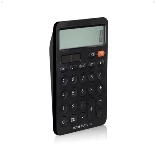 CALCULADORA MESA OFF.BOX 12 DIG. NEGRO