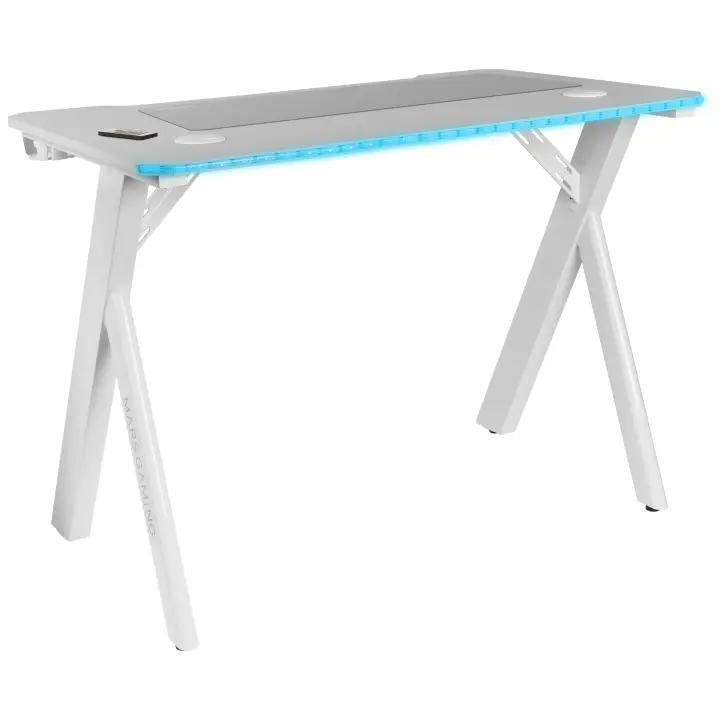 MGD100RGB, Mesa Gaming Ergonómica RGB, Alfombrilla XXL, Soporte ..