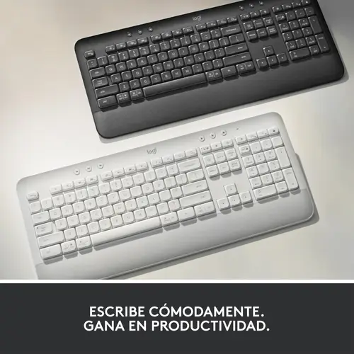 920-010917 teclado Oficina RF Wireless + Bluetooth QWERTY Español Grafito - Imagen 13