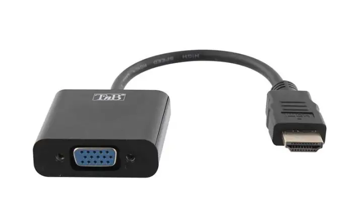 HDMIVGA adaptador de cable de vídeo VGA (D-Sub) HDMI tipo A (Estándar) Negro