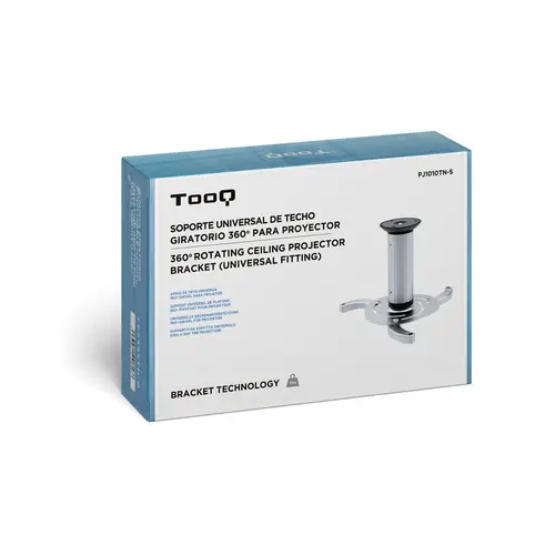 SOPORTE UNIVERSAL DE TECHO GIRATORIO 360º PARA PROYECTOR PLATA - Imagen 6