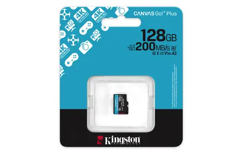 128GB microSDXC Canvas Go Plus Gen4 200R A2 U3 Paquete individual sin ADP - Imagen 3