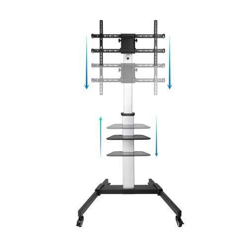 Hera Soporte de Suelo de Aluminio con Ruedas para Pantalla 37"-86" - Imagen 2