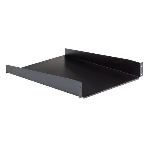 Estante Bandeja 2U 22in (558,8mm) de Profundidad Fija para Armario Rack Universal de Servidores - de Acero de Servicio Pesado - con Capacidad de 23kg - Negro - Imagen 3