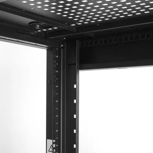 Armario Rack para Servidores 25U 19" 4 Columnas - Rack de Servidores con Cerradura y Seguro - Rack con Ruedas y Carriles de Montaje Ajustables para Equipo de Red - Imagen 6