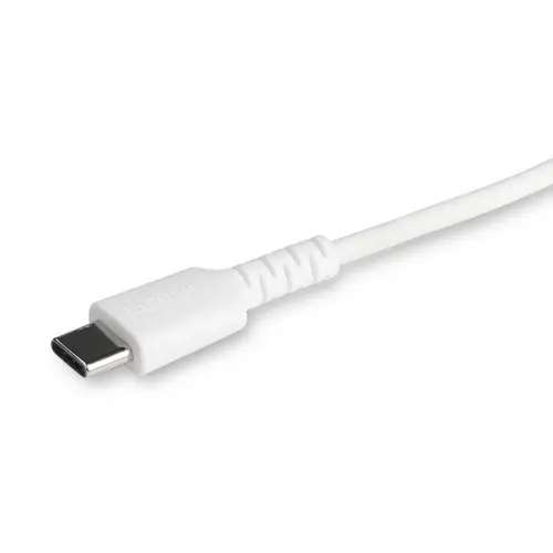 Cable Resistente USB-C a Lightning de 1 m Blanco - Cable de Sincronización y Carga USB Tipo C a Lightning con Fibra de Aramida Resistente - Certificado MFi de Apple - para iPad/iPhone 12 - Imagen 2