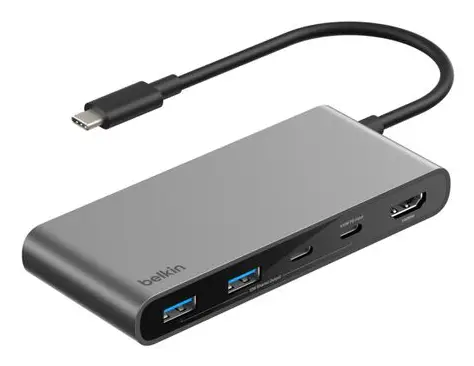 Connect USB Tipo C 5000 Mbit/s Gris