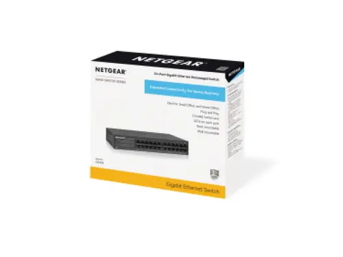 GS324 No administrado Gigabit Ethernet (10/100/1000) Negro - Imagen 5