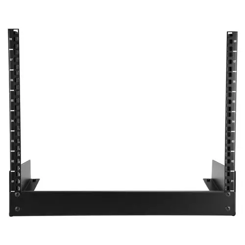 Rack de Sobremesa de 8U de 2 Columnas - Armario Rack de Servidores con Marco Abierto - Imagen 2
