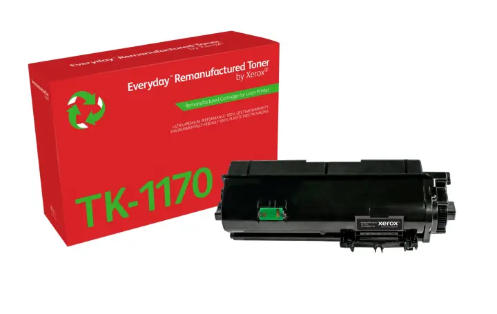 Remanufacturado Everyday Tóner Everyday Negro remanufacturado de Xerox es compatible con Kyocera TK-1170, Capacidad estándar