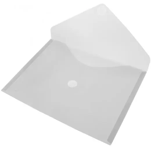 OFFICE BOX CARPETA SOBRE CIERRE C/VELCRO CLASSIC A5 APAISADO PLÁSTICO CRISTAL TRANSLÚCIDO
