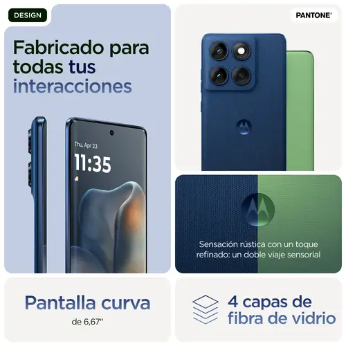edge 60 16,9 cm (6.67") SIM doble Android 15 5G USB Tipo C 12 GB 512 GB 5200 mAh Azul - Imagen 16