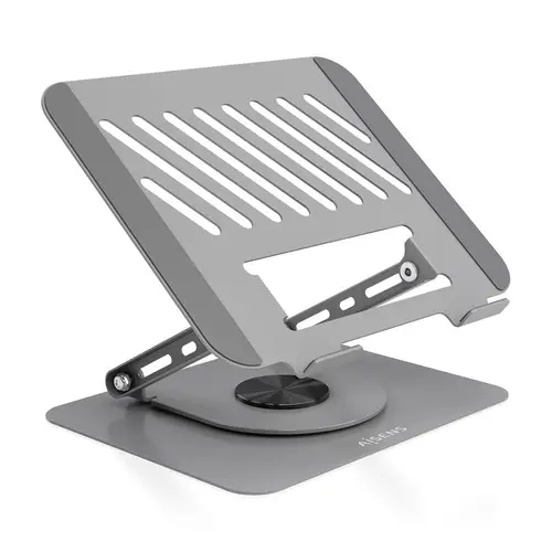 Soporte de Sobremesa XL Giratorio Ajustable para Portatil / Tablet 10"-17", Gris - Imagen 2