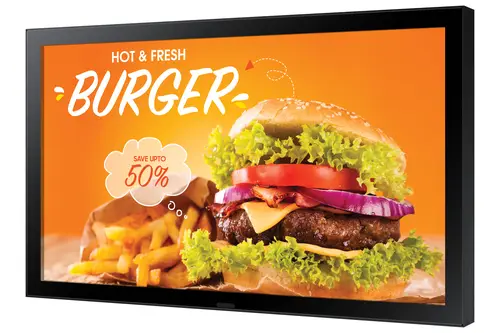 OH24B Pantalla plana para señalización digital 61 cm (24") LCD Wifi 1500 cd / m² Full HD Negro Procesador incorporado Tizen 6.5 24/7 - Imagen 2