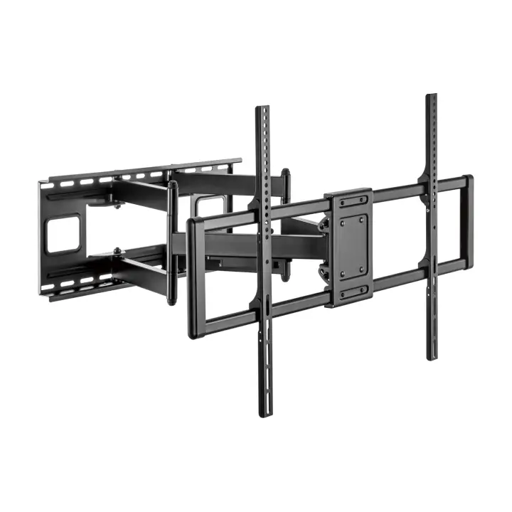 Soporte Pro Giratorio, Inclinable Y Nivelable Para Monitor/tv 120kg De 60-120, Negro