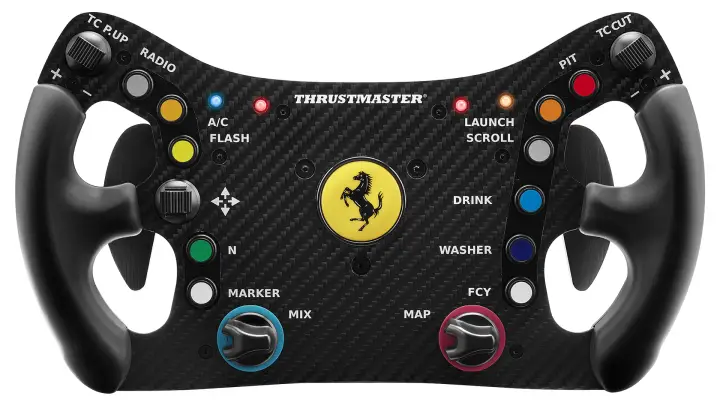 Ferrari 488 GT3 Negro Volante Analógico/Digital PC